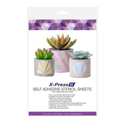 X-Press It Self Adhesive Stencil Sheets A4 4 Sheet