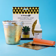 X-Press It Gold Metal Leaf 140x140 25sh/bk