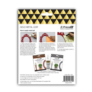 X-Press It Gold Metal Leaf 140x140 25sh/bk