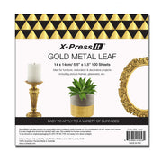 X-Press It Gold Metal Leaf 140x140 100sh/bk