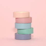 X-Press It Paper Deco Tape Pastels 12mmx5m 5 rolls