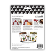 X-Press It Silver Metal Leaf 140x140 25 sh/bk
