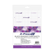 X-Press It Adhesive Foam Sheets Black 2mm A5 2 sheets